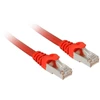 Sharkoon Patchkabel SFTP, RJ-45, mit Cat.7a Rohkabel (raudona, 7,5 Meter)