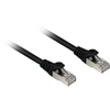 Sharkoon Patchkabel RJ45 Cat.6a SFTP (juodas, 50 cm, LSOH (Halogenfrei))
