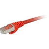 Sharkoon Patchkabel SFTP, RJ-45, mit Cat.7a Rohkabel (raudona, 50cm)