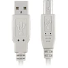 Sharkoon USB 2.0 Kabelis, USB-A Stecker > USB-B Stecker (grau, 0,5 Meter)