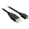 Sharkoon USB 2.0 Kabelis, USB-A Stecker > Micro-USB Stecker (juodas, 3,0 Meter)