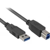 USB kabelis Sharkoon USB-A - 5 m Juodas (4044951015665)