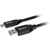 Sharkoon USB 3.2 Gen 2 Kabelis, USB-A Stecker > USB-C Stecker (juodas, 0,5 Meter)