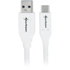 USB laidas Sharkoon USB-A - USB-C 1 m Balta (4044951021161)