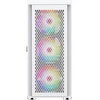 Silentware Air 100 AIR100WHITE, kompiuterio korpusas, baltas, Extended ATX, grūdintas stiklas, 2x USB 3.0, 4 ventiliatoriai