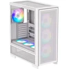 Silentware Air 2000 ARGB AIR2000WHITE, kompiuterio korpusas, baltas, Extended ATX, 7 ventiliatoriai, Tempered Glass, 2x USB 3.0