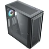 Silentware Kompiuterio korpusas AIR100BLACK, E-ATX, 2x USB 3.0, 4 ventiliatoriai, grūdintas stiklas, juoda, 360mm radiatorius