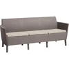 Keter Trivietė sodo sofa Salemo 3 vietų sofa, ruda