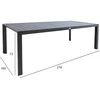 Allit Stalas TOMSON 216x100xH73cm, tamsiai pilkas