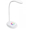 GTV Stalinė lempa GALACTIC LED, 3W, 120lm, 5V DC, 4000K, RGB pagrindas, USB įkrovimas, baltas