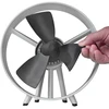 Stalinis ventiliatorius namams biurui ir stovyklavimui 18W Ø20cm 8coliai guminės mentės kompaktiškas Safe Blade 8 385052 Eurom