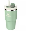 Stanley Termospuodelis su šiaudeliu The Quencher H2.O FlowState Tumbler 0.59L pistacijų spalvos