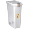 Stefanplast Talpykla su ratukais naminių gyvūnėlių maistui laikyti 15kg 40L 45x27x61cm skaidrus baltas