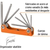 8 in 1 sulankstomas TORX atsuktuvų rinkinys metaliniame korpuse. T9-10-15-20-25-27-30-40 Truper®