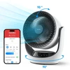 Switchbot Oro cirkuliacijos ventiliatorius W3800510, 24W, 3600mAh, 24dB, 90°, 4 greičiai, baltas, Alexa, Google Home, IFTTT, USB-C