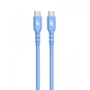 TB USB C - USB C laidas 1m silikoninis mėlynas