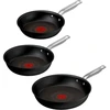 Tefal Keptuvių rinkinys Experience G33491, 28 cm, 24 cm, 20 cm, aliuminis, 3 vnt, nepridegantis, indukcija, orkaitė, indaplovė
