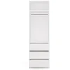 Top E Shop OPENO 1W1P3S Baltas Wardrobe – Modular Wardrobe with Clothes Rail and 3 Drawers