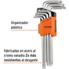 L-formos Torx atsuktuvai, ilgi, chromuoti 7vnt Truper®