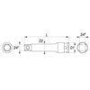 YATO smūginis prailgintuvas 3/4" 100mm 1160