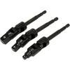 YATO ADAPTERIŲ RINKINYS GALVUTĖMS 1/4 3/8 1/2″ HEX SU ŠARNYRU