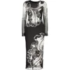 Suknelė DESIGUAL 26SWVK53_NE2000 (moterims), juoda