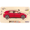 Beleduc lavinamoji priemone - sluoksniuota medinė dėlionė Automobilis (17063)