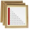 Dėlionė TimeTEX Daugybos užsiėmimų lentelės su mediniu rėmeliu "Montessori Premium"(TT94450)