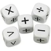 Dėlionė TimeTEX Kauliukų su matematiniais veiksmais rinkinys, 5 vnt., 16 mm (TT93555)
