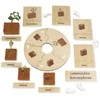 Dėlionė TimeTEX Pupų Gyvenimo ciklas, medinėje dėžutėje, Vokiška versija "Montessori Premium" (TT94755)