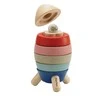 PlanToys edukacinė priemonė - žaislas Piramidė. Raketa. Stilinga (PT5402)