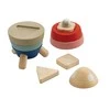 PlanToys edukacinė priemonė - žaislas Piramidė. Raketa. Stilinga (PT5402)