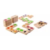PlanToys lavinamoji priemonė - žaidimas Vaisių ir daržovių domino (PT5639)