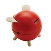 Plantoys žaislai - raudona taupyklė Piggy bank (8708)