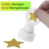 TimeTEX Perpetuum šilkografinis antspaudas - Auksinė žvaigždė (TT62334)