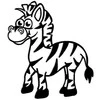 TimeTEX Perpetuum šilkografinis antspaudas - Zebras, apvalus (TT62335)