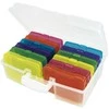 TimeTEX spalvotų, plastikinių dėžučių rinkinys skaidrioje dėžėje, 12+1 vnt. (TT93439)