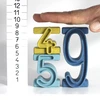 TimeTEX Sudedami skaičiai „Skaičius ant skaičiaus“, 34 dalių, „Montessori“ spalvos, „Montessori Premium“ (TT92576)