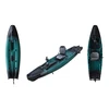 Vienvietė minama žvejybinė baidarė AMBER TROUT 10.5, PROP pedal, 320 x 85 x37 cm, Juodas Teal, HDPE