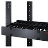 Apc Horizontal Cable Manager 1U x 4 Deep vienpusis su dangteliu