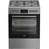 Viryklė BEKO Cooker FBMA62330TXDSN, Plotis 60 cm, A, Gas/Electric, LED screen