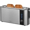 EKG ECGST10630SS Skrudintuvas, 1000W, 1 lizdas 2 skrudintuvams, temperatūros reguliavimas, Juodas/Inox spalva