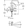 Grohe virtuves izlietnes maisītājs Eurosmart, U veida iztece, supersteel
