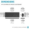Klaviatūra Hewlett Packard (HP) HP 330 belaidės pelės ir klaviatūros rinkinys – juodas – JAV anglų kalba