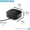 Hewlett Packard (HP) HP USB-C Dock G5 100W - 4x USB 3.0, 1x USB-C(15W), 2x DisplayPort 1.4, 1x HDMI 2.0, 1x RJ-45, 1x combo audio jack