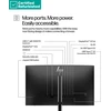Hewlett Packard (HP) RENEW GOLD HP 524pu Series 5 Pro FHD Charging Monitorius - 23.8" 1920x1080 FHD 350-nit 100Hz AG, IPS, USB-C(100W/15W)/HDMI/DisplayPort Daisy-Chain, 3x USB-A, RJ-45 LAN, height adjustable/tilt/swivel/pivot, 1 metai (replaces E24u G5) (Atnaujinta)