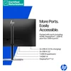 Hewlett Packard (HP) RENEW Sidabrinis HP 527pf Series 5 Pro QHD Monitorius - 27" 1920x1080 FHD 350-nit 100Hz AG, IPS, HDMI/DisplayPort, 4x USB-A, height adjustable/tilt/swivel/pivot, 1 metai (replaces E27 G5)