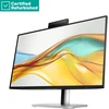 Hewlett Packard (HP) RENEW Sidabrinis HP 524pm Series 5 Pro FHD Conferencing Monitorius - 23.8" 1920x1080 FHD 350-nit 100Hz AG, IPS, USB-C(100W/15W)/HDMI/DP Daisy-Chain, 3x USB-A, speakers, webcam, RJ-45 LAN, height adjust/tilt/swivel/pivot, 1 metai (replaces E24m)