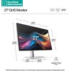 Hewlett Packard (HP) RENEW Sidabrinis HP 727pq Series 7 Pro QHD Monitorius - 27" 2560x1440 QHD 400-nit 120Hz AG, IPS Juodas HDR 400, USB-C(15W)/HDMI/DisplayPort/DisplayPort-out, 3x USB-A, No, height adjustable/tilt/swivel/pivot, 1 metai (replaces Z27q G3) (Atnaujinta)