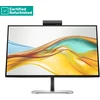 Hewlett Packard (HP) RENEW Sidabrinis HP 524pm Series 5 Pro FHD Conferencing Monitorius - 23.8" 1920x1080 FHD 350-nit 100Hz AG, IPS, USB-C(100W/15W)/HDMI/DP Daisy-Chain, 3x USB-A, speakers, webcam, RJ-45 LAN, height adjust/tilt/swivel/pivot, 1 metai (replaces E24m)